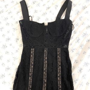 self-portrait midi lace dress🖤